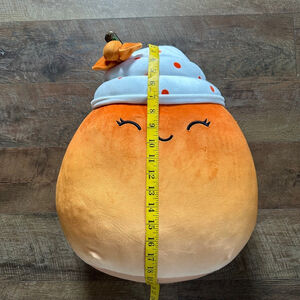 Huge Squishmallows Plush Toy 16 in Orange Pumpkin Spice Latte Clearance